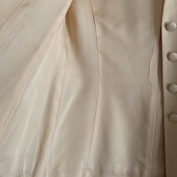 Vintage Kasper A.S.L. Women’s Butter Yellow 2 Piece Suit Skirt Set Size 6 - Picture 4 of 8